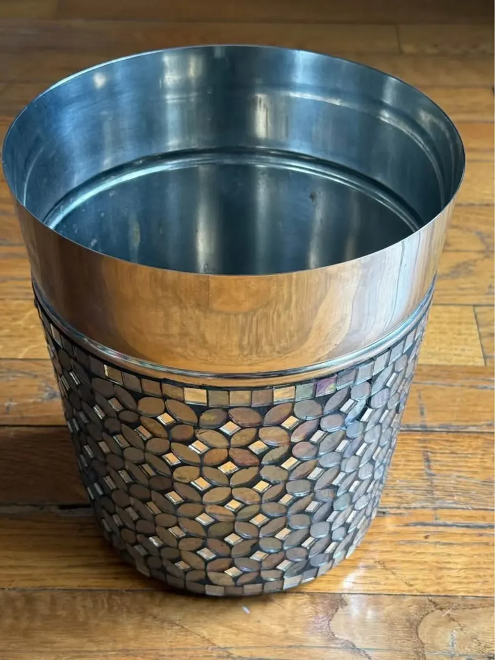 Mirrored Mosaic Ice Bucket or Planter